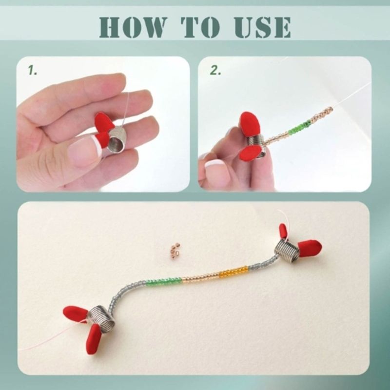 10PCS Multifuntional Bead Stopper Clip Tool Handmade Jewelry Tool Beading Accessory Spring End Fasteners Suitable for Bead