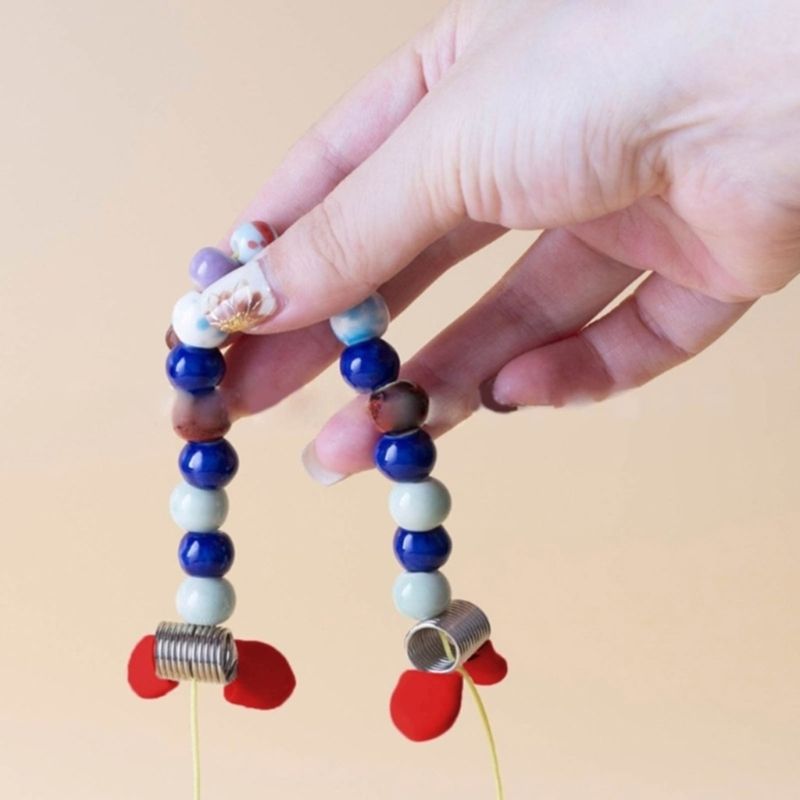 10PCS Multifuntional Bead Stopper Clip Tool Handmade Jewelry Tool Beading Accessory Spring End Fasteners Suitable for Bead