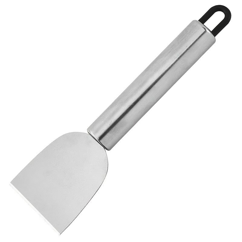 1pc Stainless Steel Multi-Purpose Scraper - Non-Electric, Durable Kitchen Tool for Defrosting & Cleaning, with Hanging Hole, Ideal for Ice, Grease & Paint Removal