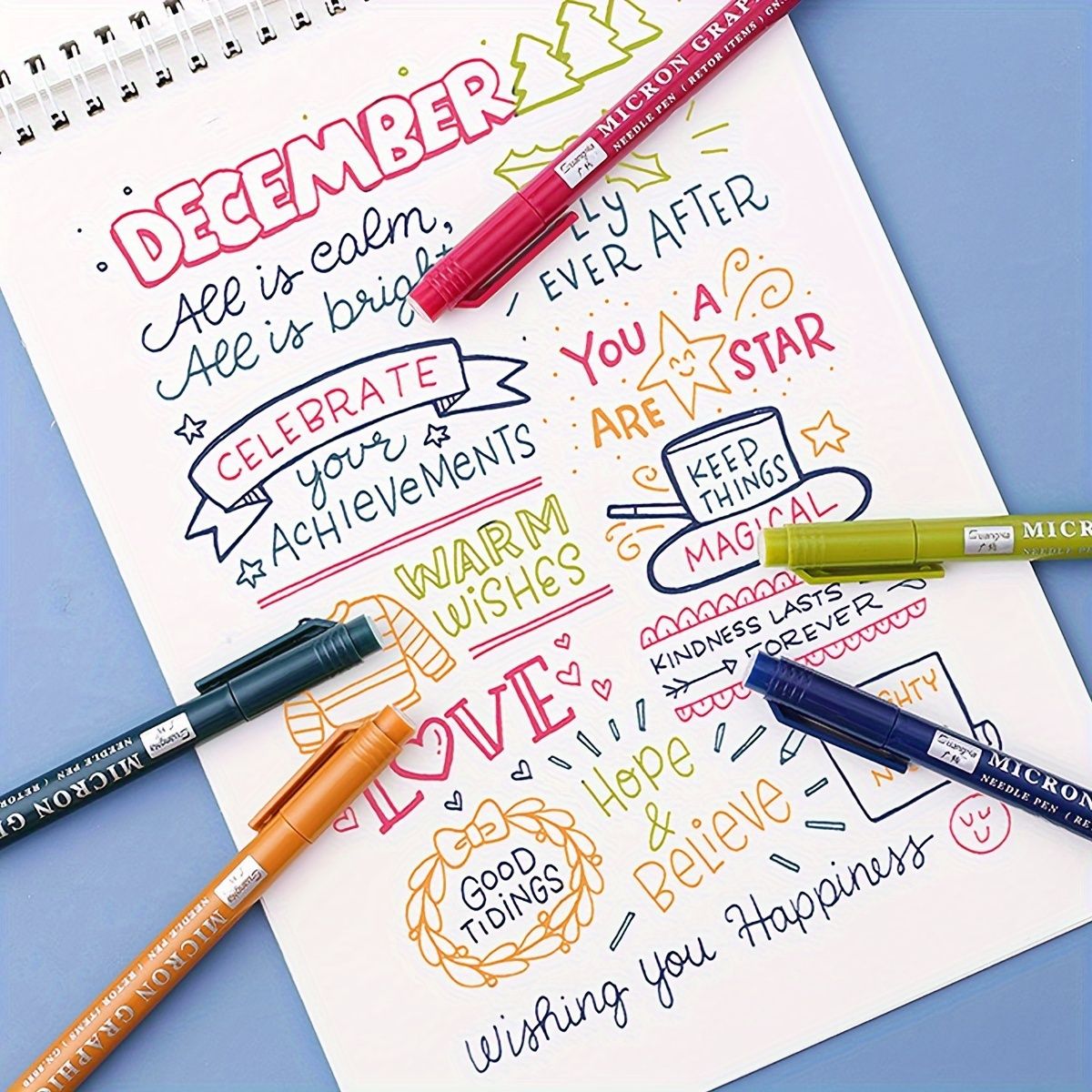 12-Piece Set Vintage Micro-Line Pen - 12 Vibrant Colors, Needle-Tip Design, Ideal for Painting, Drawing, Journaling, and Crafting - Perfect for Artists, Students, and Hobbyists