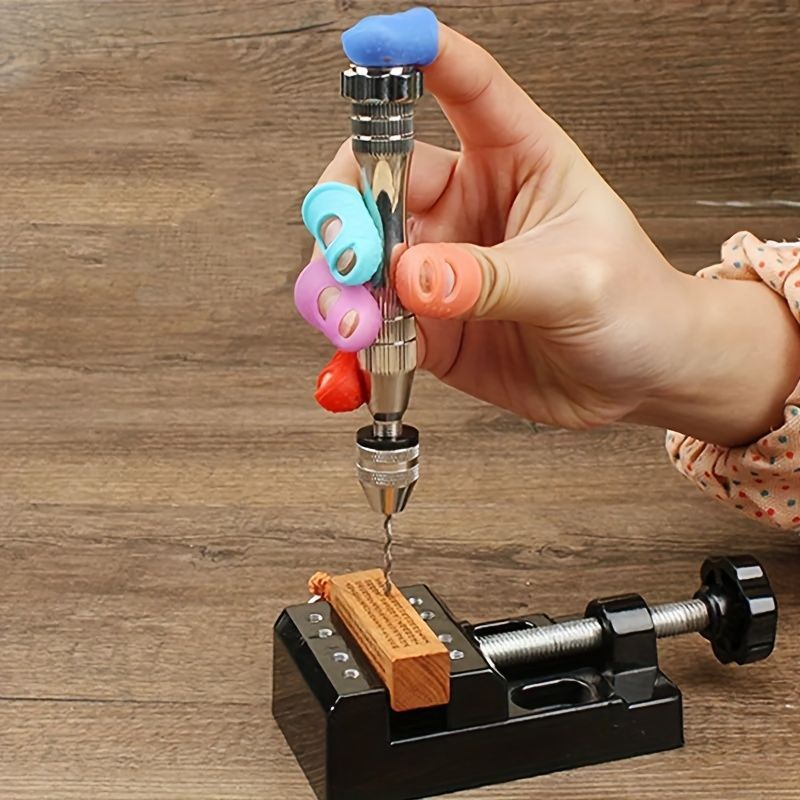 20pcs Breathable Silicone Thimbles - Multicolor, Protective Finger Sleeves for DIY Crafts & Sewing Accessories