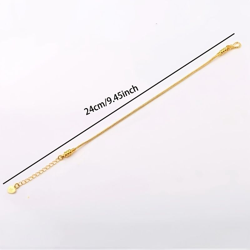 DIY Bracelet Beading Kit with Durable Metal Surface - Non-Elastic Craft Snake Bone Chain, Jewelry Making Accessories