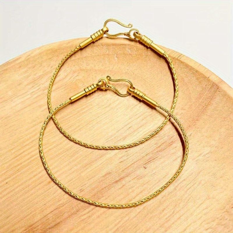 DIY Bracelet Beading Kit with Durable Metal Surface - Non-Elastic Craft Snake Bone Chain, Jewelry Making Accessories