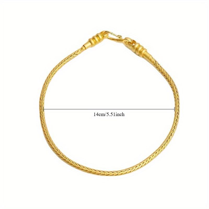 DIY Bracelet Beading Kit with Durable Metal Surface - Non-Elastic Craft Snake Bone Chain, Jewelry Making Accessories