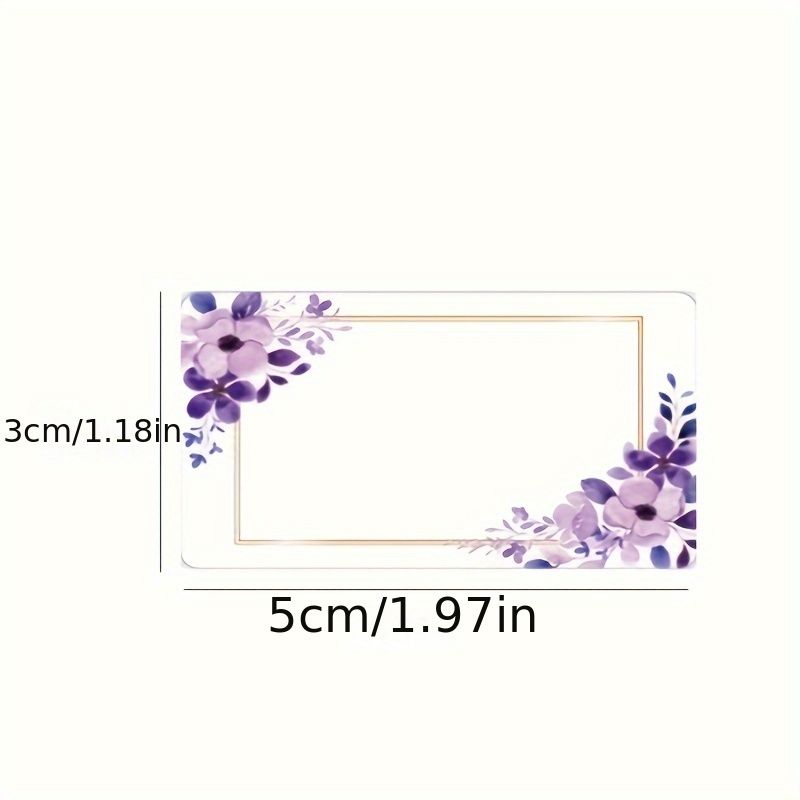 250pcs Elegant Floral Labels - Handwritten Style Kitchen Stickers with Golden Accents, Watercolor Flowers Design for Refrigerator & Freezer Food Storage, Kitchen Storage