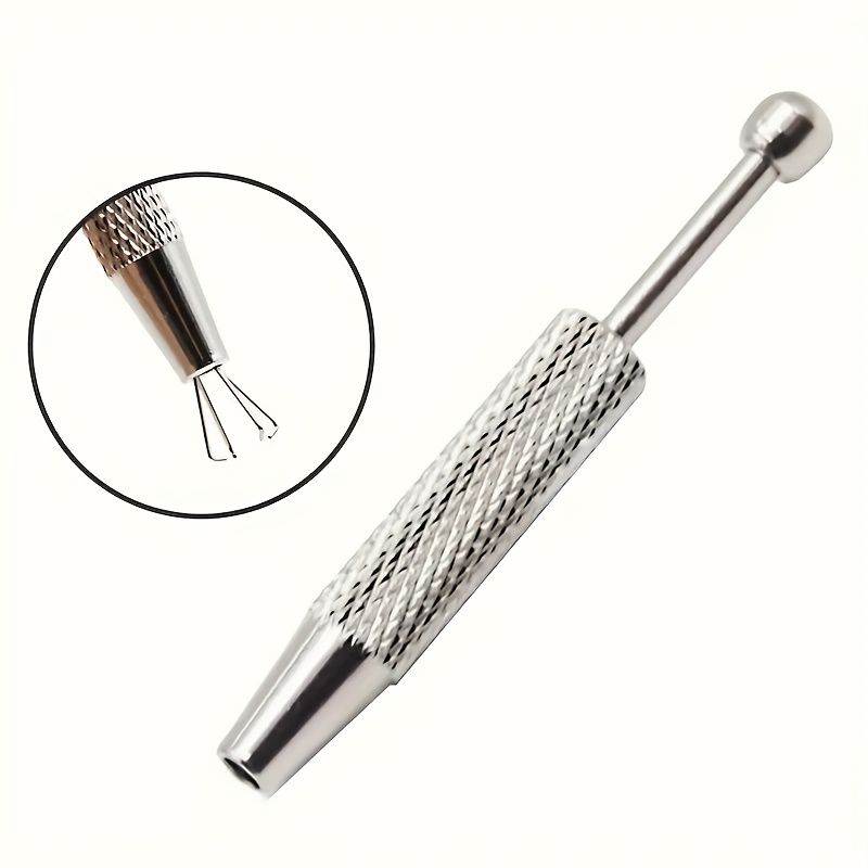 2PC Precision 4-Prong Jewelry Tweezers - Gem & Diamond Holder, Ideal for Beads & Small Parts, Ergonomic Metal/Aluminum Craft Tool, Jewelry Making Tools