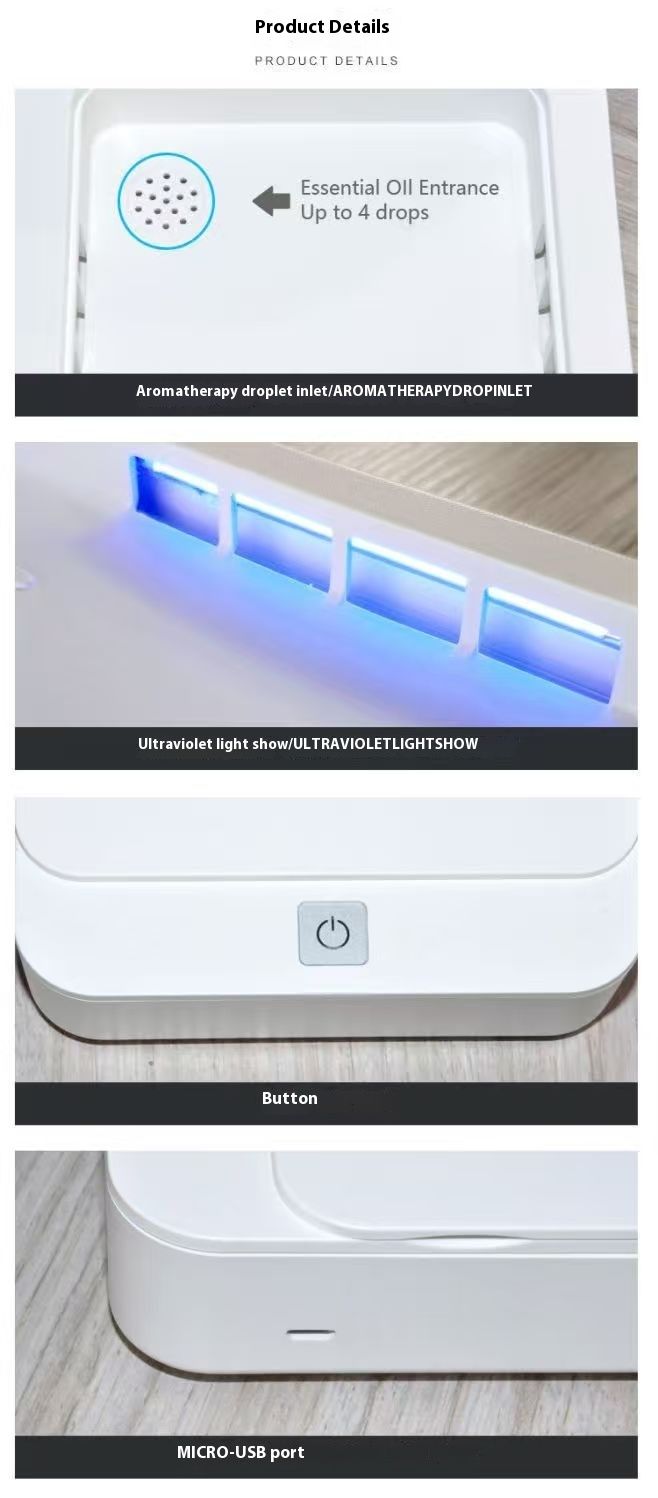 Portable UV Phone Disinfection Box  for Home Use  Suitable for Disinfecting Masks  Baby Clothes  Cosmetic Tools