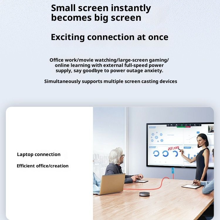 Type-C to HDMI Cable 4K 60Hz, for Nintendo NS2/Switch/Phone/Laptop, 2-in-1 USB-C to HDMI Adapter Cable for TV Monitor Projector