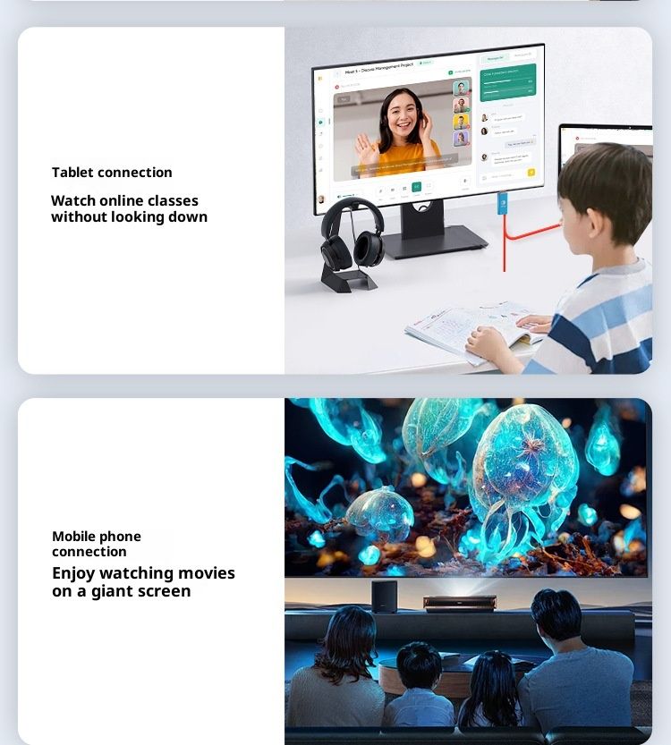 Type-C to HDMI Cable 4K 60Hz, for Nintendo NS2/Switch/Phone/Laptop, 2-in-1 USB-C to HDMI Adapter Cable for TV Monitor Projector