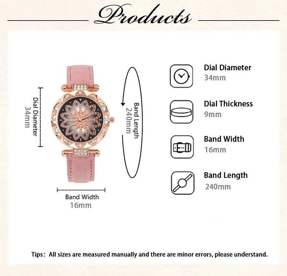 Women Fashion Watches Starry Sky Ladies Bracelet Watch Casual Leather Sports Quartz Watches Casual Watches Simple Ladies Wrist Fast delivery within 1-5 day