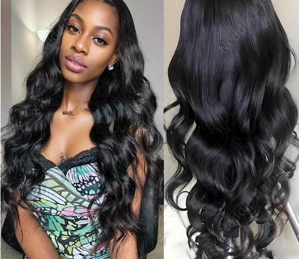 Women  Hair ladies wigs hair girl  Women Long Curly Hair Weave Black Body Wave Wigs For Ladies Fast delivery within 1-5 days