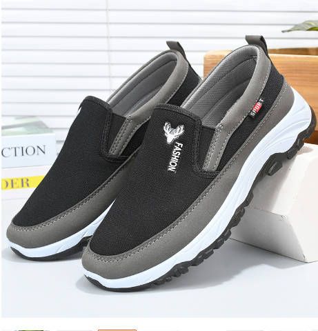Canvas shoes men's old Beijing cloth shoes men's trendy board shoes  Loafers &amp; Slip-Ons