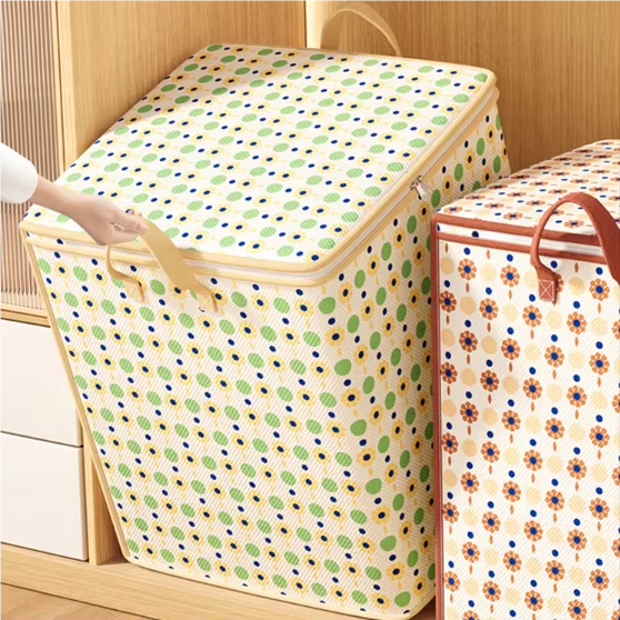 2pcs 2colors 110L Foldable Storage Bags Clothes Storage Bags Home Storage Box Quilt Storage Bags Fast delivery within 1-5 days