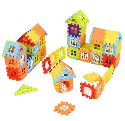 70pc Educational enlightenment toys  buildg children's assembling random color building set blocks educational toys children's gifts kids Stacking Block KHouse Building Fast delivery within 1-5 days