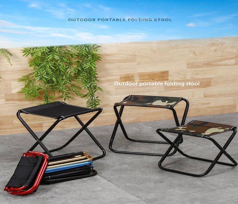 Folding Fishing Chairs Portable Camping Stools Travel Hiking Lightweight Foldable Chair Outdoor Collapsible Picnic Camping Bench Fast delivery within 1-5 days