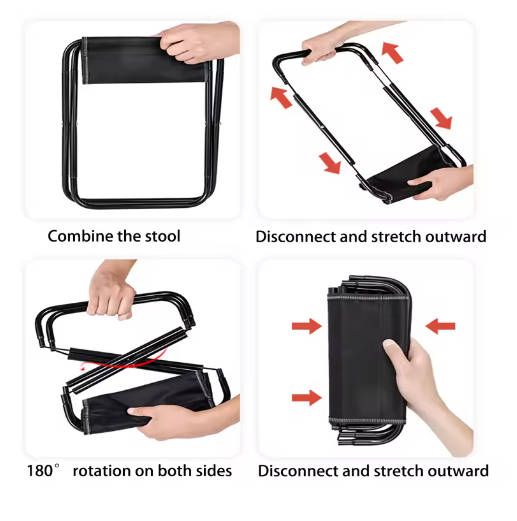 Folding Fishing Chairs Portable Camping Stools Travel Hiking Lightweight Foldable Chair Outdoor Collapsible Picnic Camping Bench Fast delivery within 1-5 days