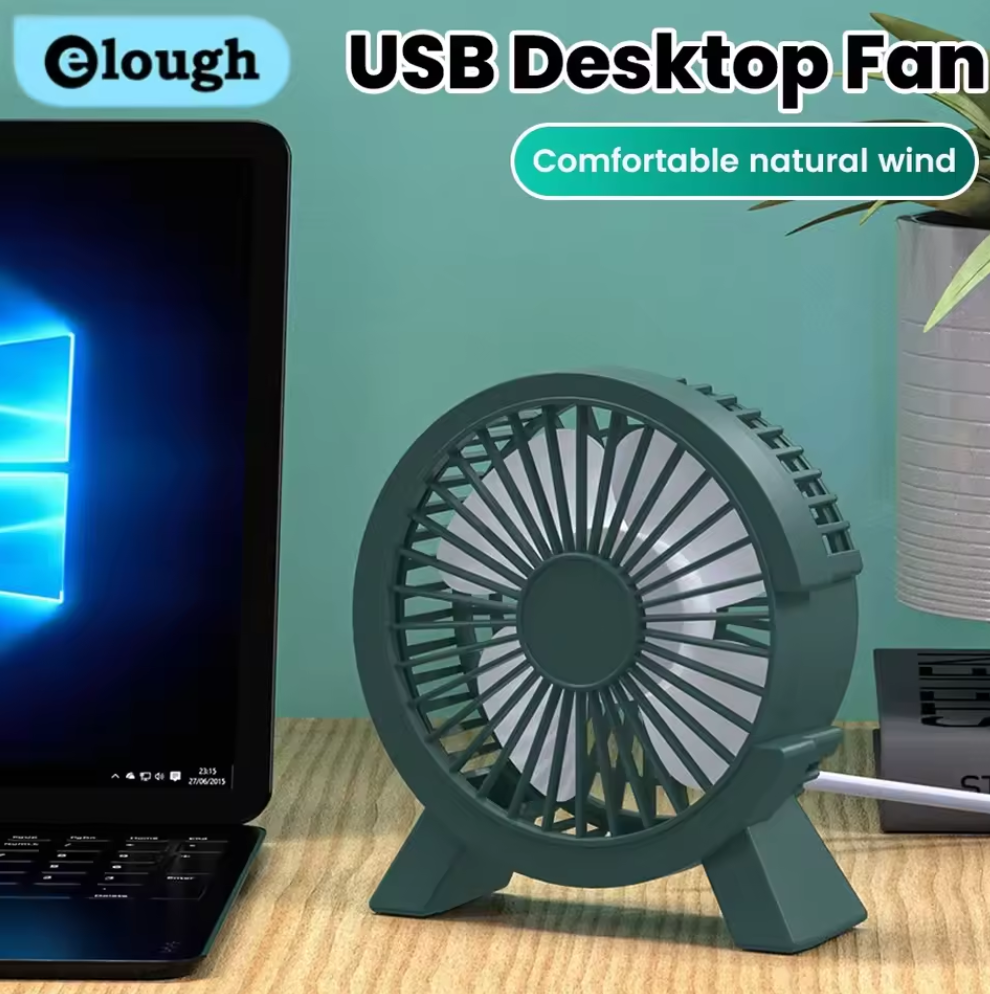 Electric Fan Portable Cooling for Laptops Silent Usb Fan for Home Officeoutdoor Desktop Cooler Camping Air Appliances  Fast delivery within 1-5 days