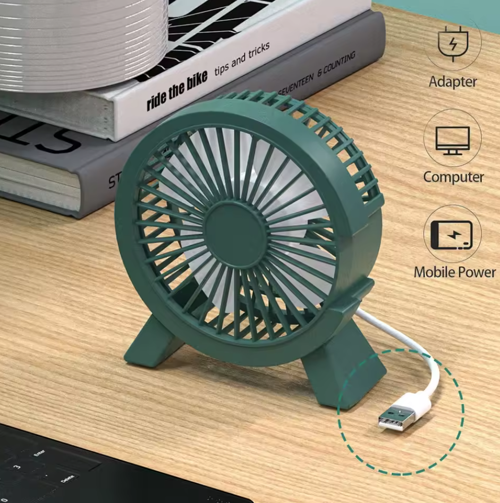 Electric Fan Portable Cooling for Laptops Silent Usb Fan for Home Officeoutdoor Desktop Cooler Camping Air Appliances  Fast delivery within 1-5 days