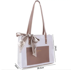 Local fast delivery Ladies Shoulder Casual Portable  Leather PU Tote Bag girl Handbag for Ladies Tote Bags Crossbody Bags for Women Fashion Female Handle Shoulder Shoulder Bag handbags