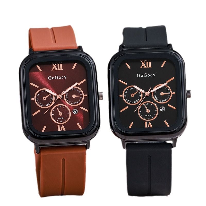 New Fashion Versatile Women's Leather Watch Girl's Rectangular Personalized Wristwatch Popular Quartz Watch With A Niche Temperament And High-end Aesthetics