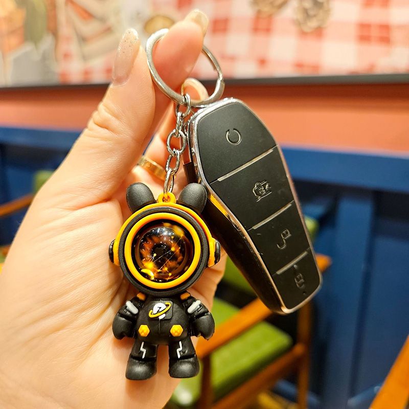 Travelling To The Stars Astronaut Keychain Key Ring Creative Car Key Chain Pendant Hand Strap Cartoon Gift Doll Charm Bag Charms Creative Gifts