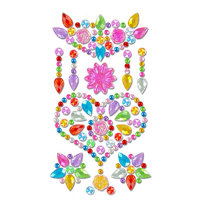 8 PCS/Set New Exquisite Beautiful DIY Acrylic Adhesive Creative Decoration Personalized Crystal Diamond Sticker Mobile Phone Cup Computer Decoration