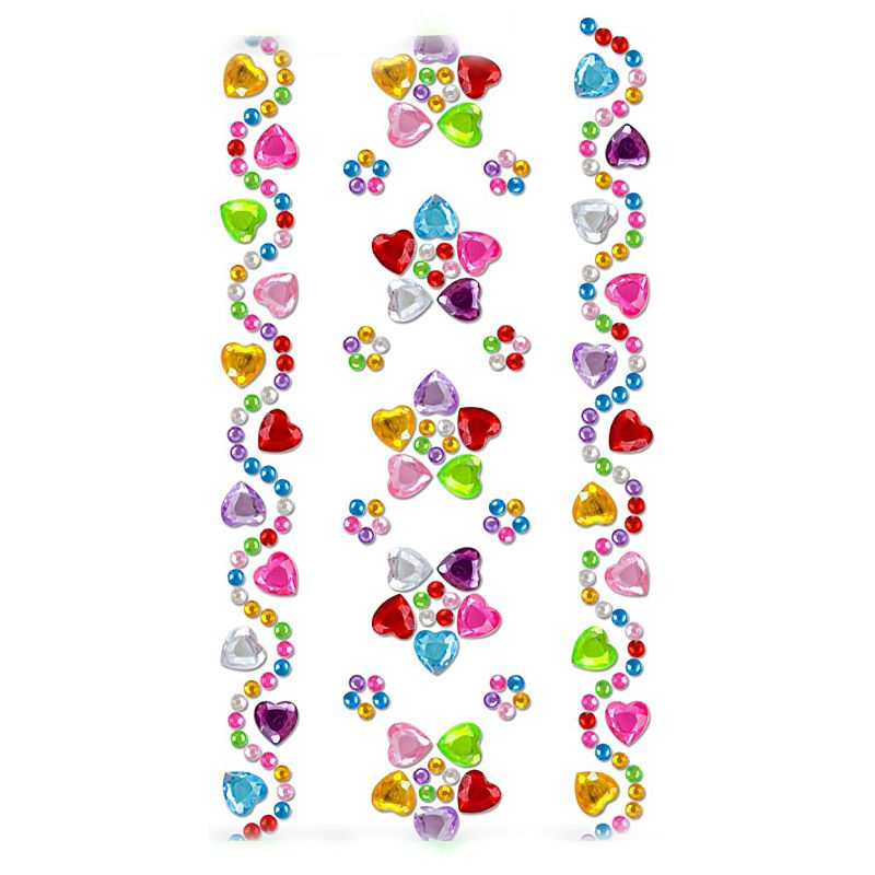 8 PCS/Set New Exquisite Beautiful DIY Acrylic Adhesive Creative Decoration Personalized Crystal Diamond Sticker Mobile Phone Cup Computer Decoration