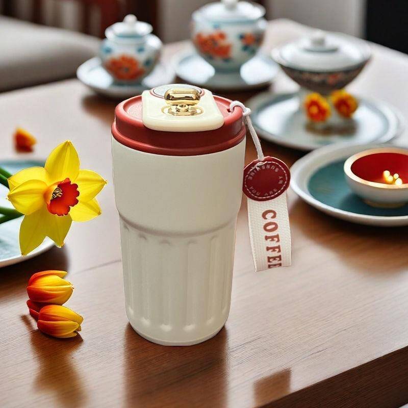 New Hot-Selling 316 Stainless Steel Vacuum Cup Quality Coffee Cup Intelligent Temperature Measurement High-Value Appearance Suitable For Both Men And Women Water Cup Gift For Anybody