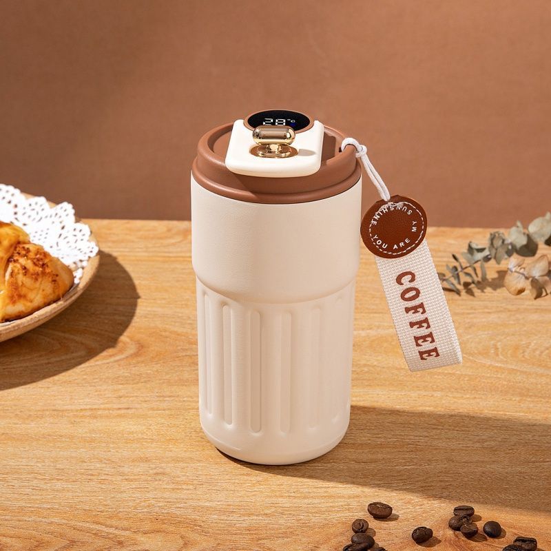 New Hot-Selling 316 Stainless Steel Vacuum Cup Quality Coffee Cup Intelligent Temperature Measurement High-Value Appearance Suitable For Both Men And Women Water Cup Gift For Anybody