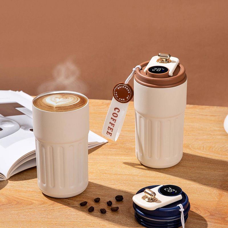 New Hot-Selling 316 Stainless Steel Vacuum Cup Quality Coffee Cup Intelligent Temperature Measurement High-Value Appearance Suitable For Both Men And Women Water Cup Gift For Anybody