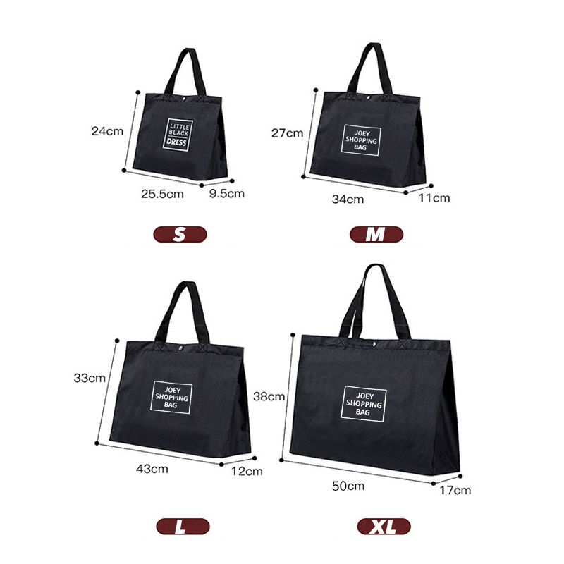Shopping Bag Supermarket Fashion Environmental Protection Large Capacity Travel Portable Foldable Stackable Thick Large Capacity Bag Oxford Cloth Handbag