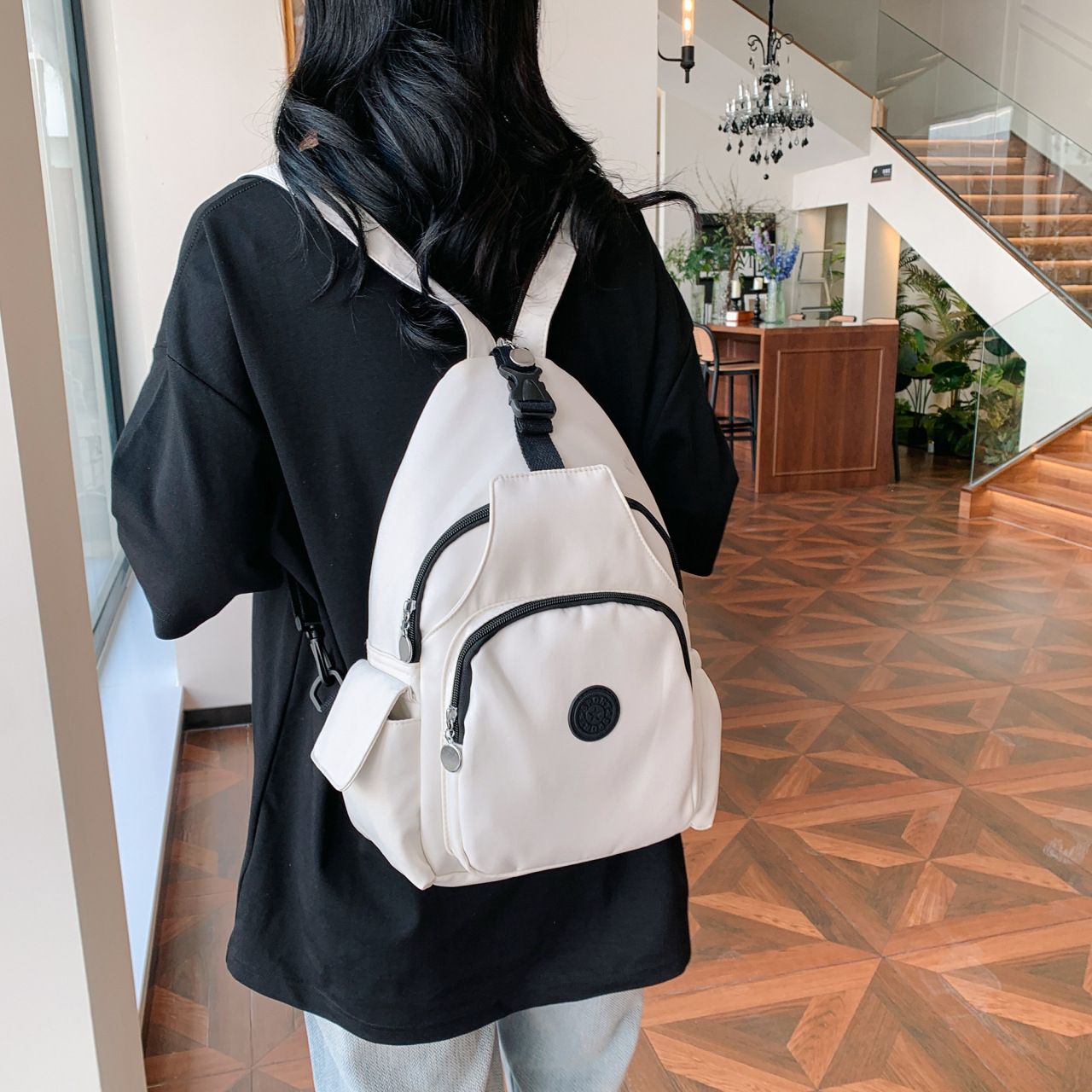 Simple And Stylish New Fashion Backpack For Men And Women Casual And Trendy Large Capacity Travel Nylon Fashionable Backpack Bag