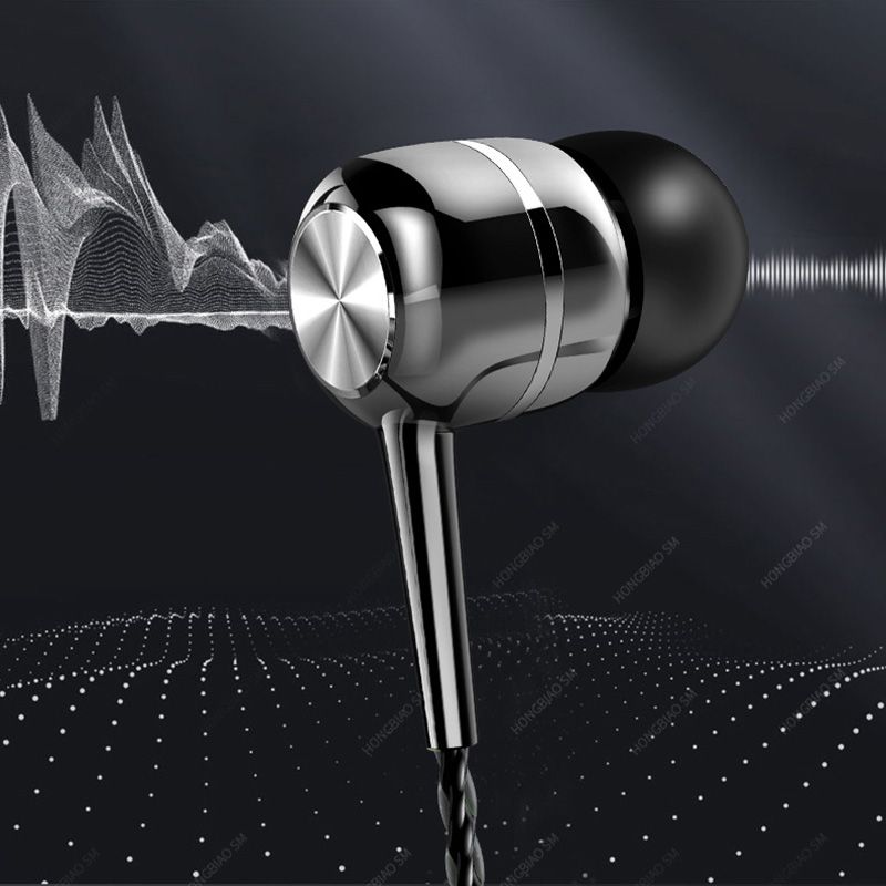 3.5mm Round Hole S12 Heavy Bass In-Ear Wired Earphones Crystal Line With Microphone Electroplating Ring Universal Earphones For Mobile Phones Laptop PC