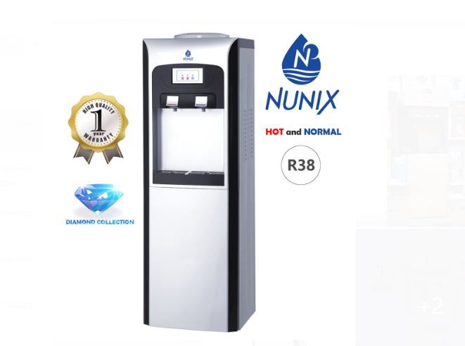 Nunix 2 Taps Hot and Cold Stand Alone Water Dispenser Free Stand Dispenser