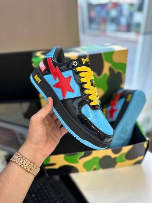 Bape Star Classic Mens and  Womens Shoes, Bapesta Unisex  Comfortable Lace Up Sneakers Fashionable Unisex  Shoes Low Cut Sneakers Girls and Boys Sports Shoes




Sizes (37-42)