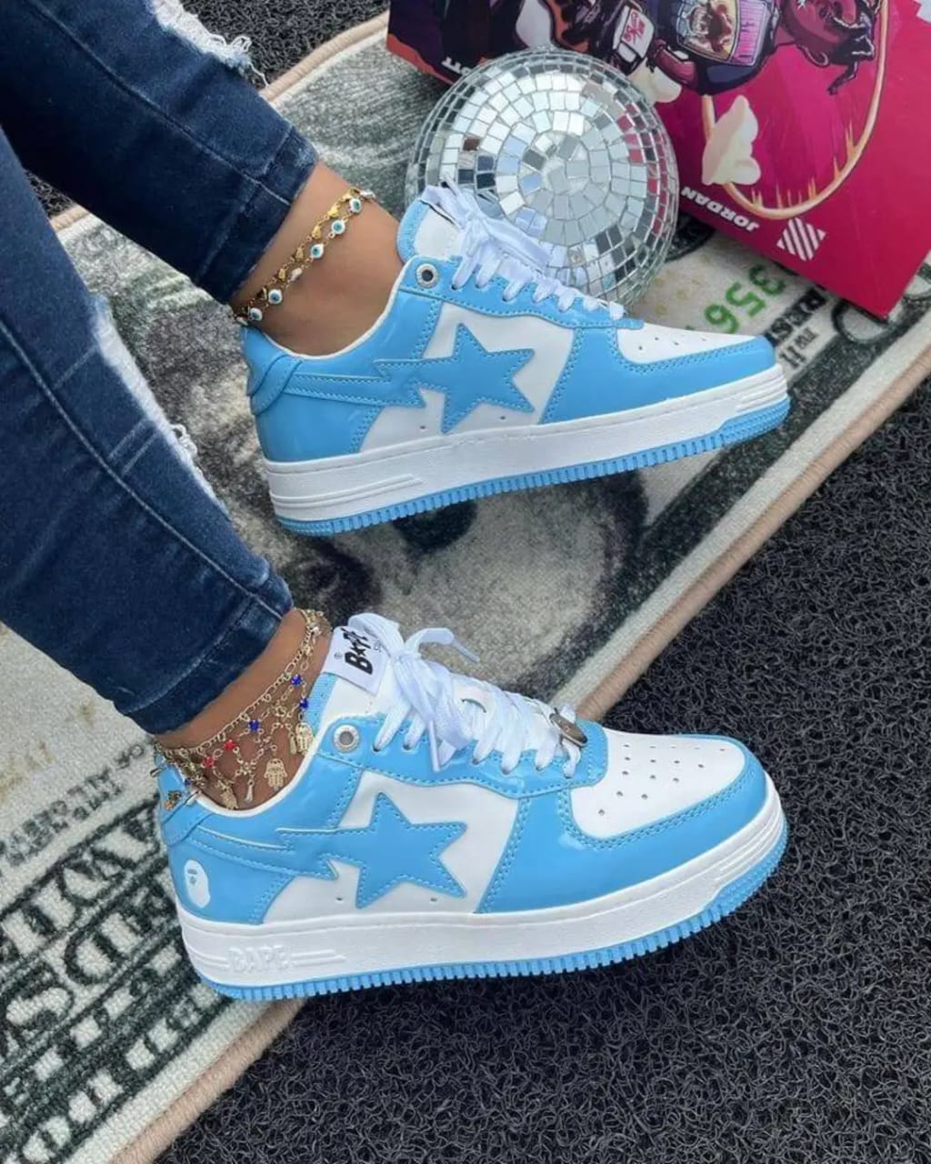 Bape Star Classic Mens and  Womens Shoes, Bapesta Unisex  Comfortable Lace Up Sneakers Fashionable Unisex  Shoes Low Cut Sneakers Girls and Boys Sports Shoes




Sizes (37-42)