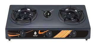Nunix 3 Burner Auto Ignition Table Top Gas Stove Stainless Steel Three Burner Gas Cooker Saving Gas cooker