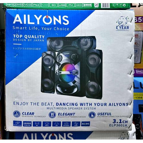 AILYONS ELP3601K 3.1CH Subwoofer Home Theatre Multi Media Bluetooth Speaker System AC/DC 18000W Sub Woofer Sound System