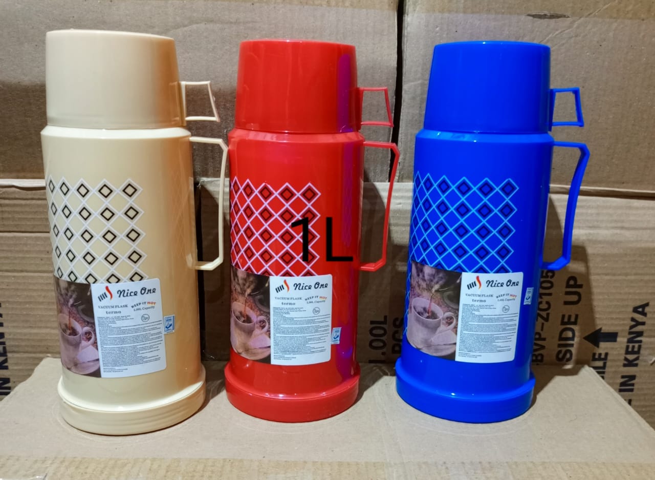 New arrivals 1ltrs  Checked Vacuum Flask Water, Milk or Coffee Thermos Flask Bottle Keep Hot or Cold
