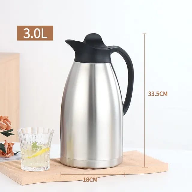3ltrs Sunda Unbreakable Big Capacity Vacuum Flask Water, Milk or Coffee Thermos Flask Bottle Keep Hot or Cold