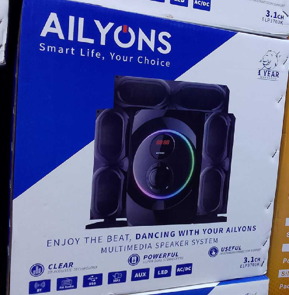 AILYONS 3.1CH Subwoofer Home Theatre Multi Media Bluetooth Speaker System AC/DC Sub Woofer Sound System