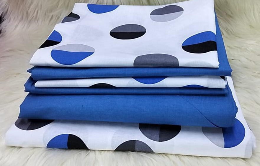 6pcs of 6*7 Mix and match Cotton bedsheets Set comes as 2pcs Bedsheets and 4pcs Pillow Cases Bedding Set