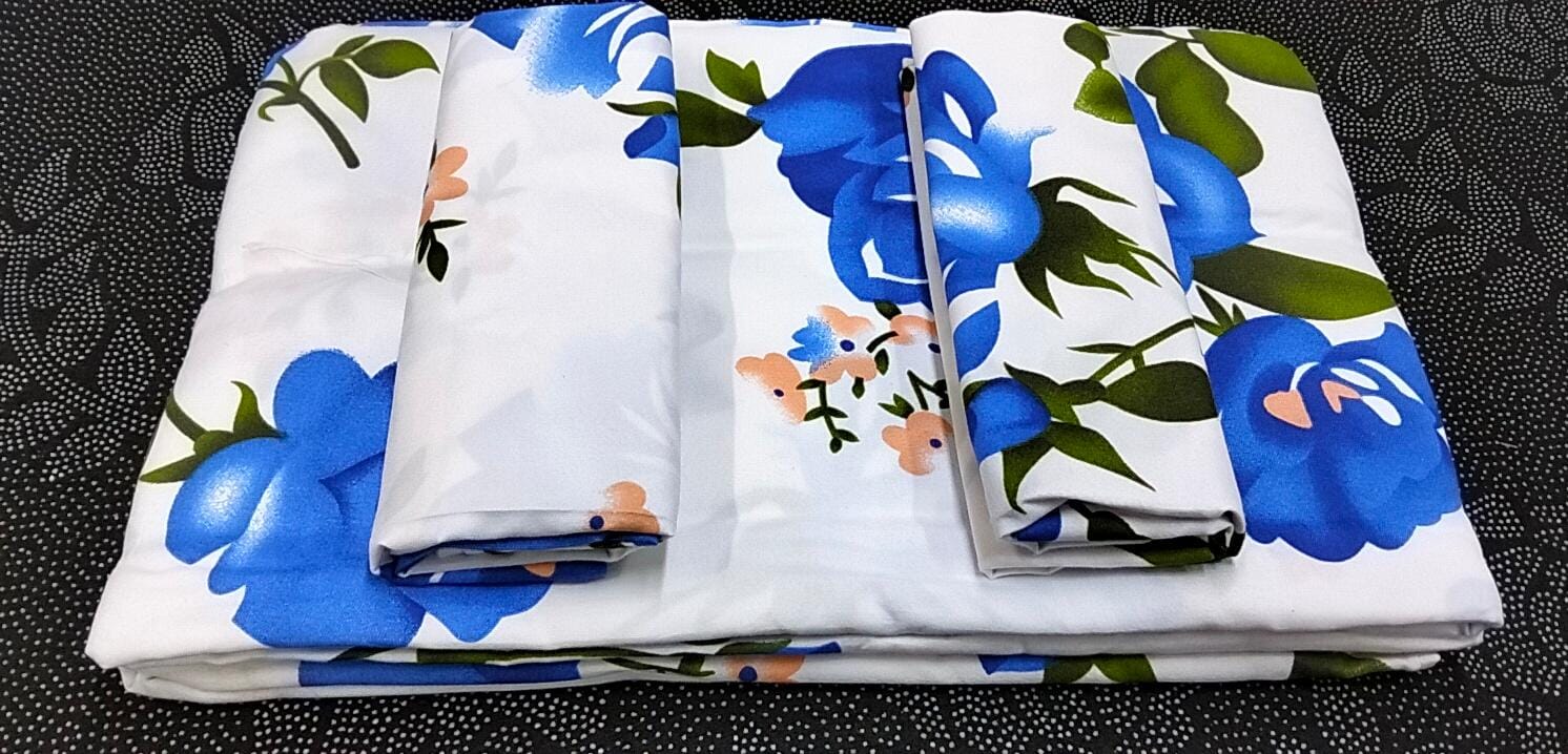 4pcs of 5*6 Bedsheet Set comes as 2pcs Bedsheets and 2pcs Pillow Cases Bedding Set.