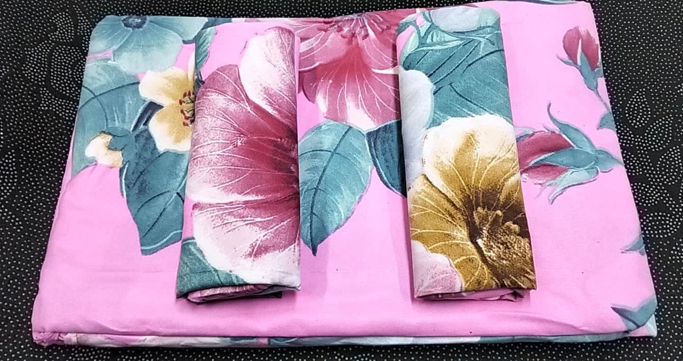 4pcs of 5*6 Bedsheet Set comes as 2pcs Bedsheets and 2pcs Pillow Cases Bedding Set.