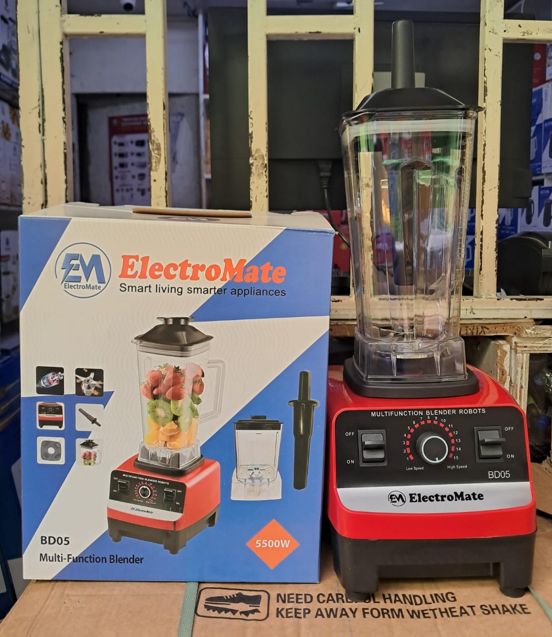 EA Commercial Heavy Duty Blender 2in1 5500watts Double Jug with Grinding Machine or Grinder Electromate
