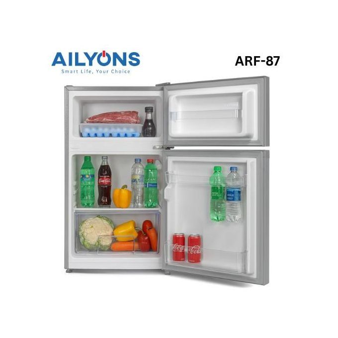 Ailyons ARF-87 86 liters Double Door Refrigerators  Energy Efficient Direct Cool Refrigerator Keeps Food, Fruits and Drinks Fresh and Cold Fridge