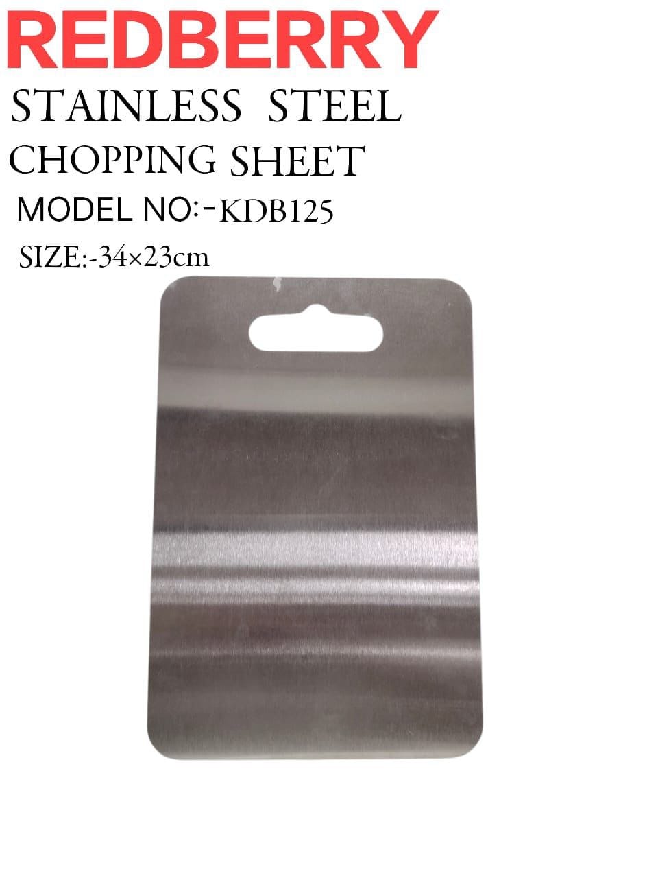 Redberry Premium Range of Stainless Steel 34*23cm Professional Big Chopping Board Vegetable Cutting Board