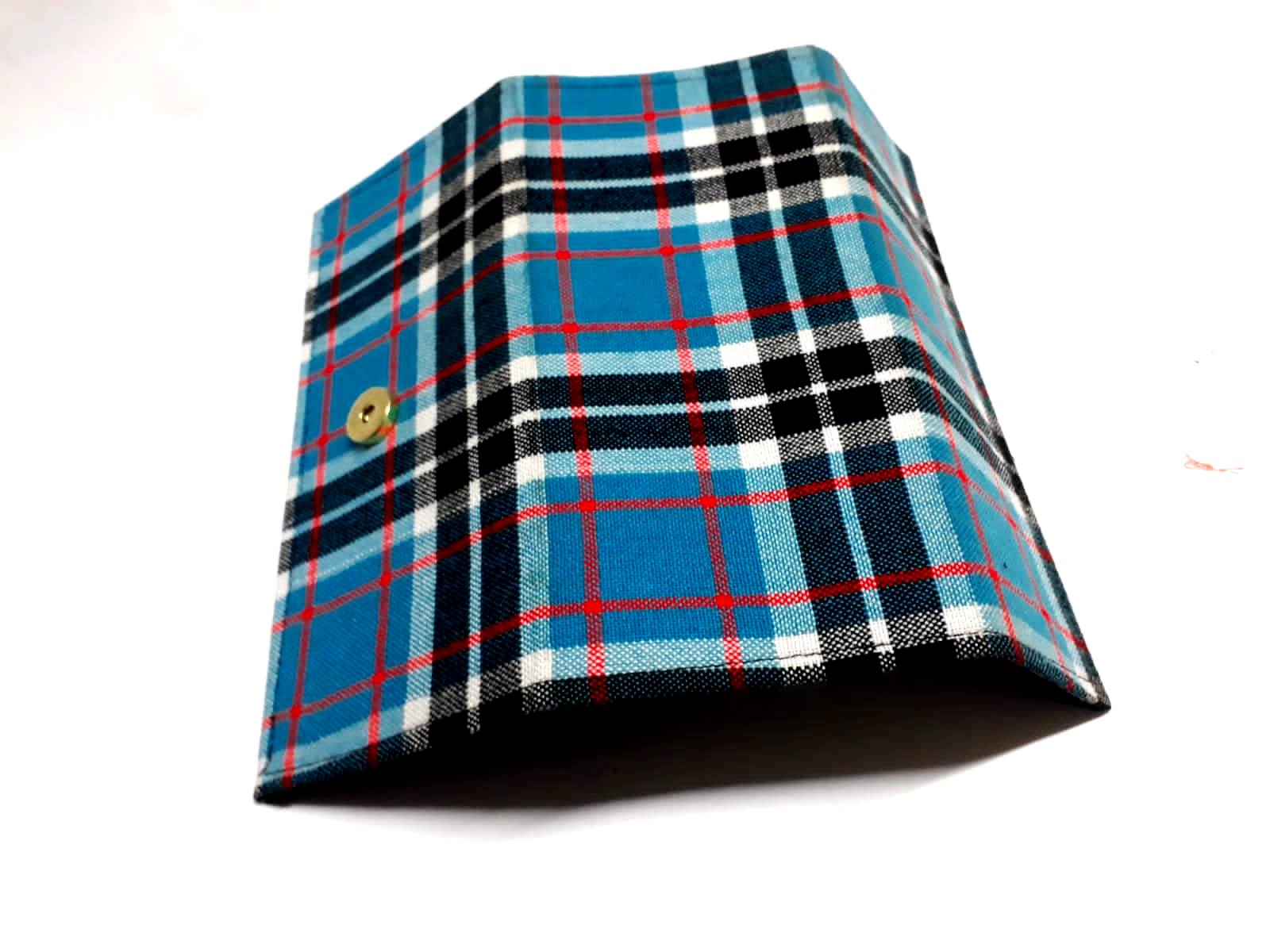 stunning Blue Checked Clutch Bag, designed to make a statement at any event