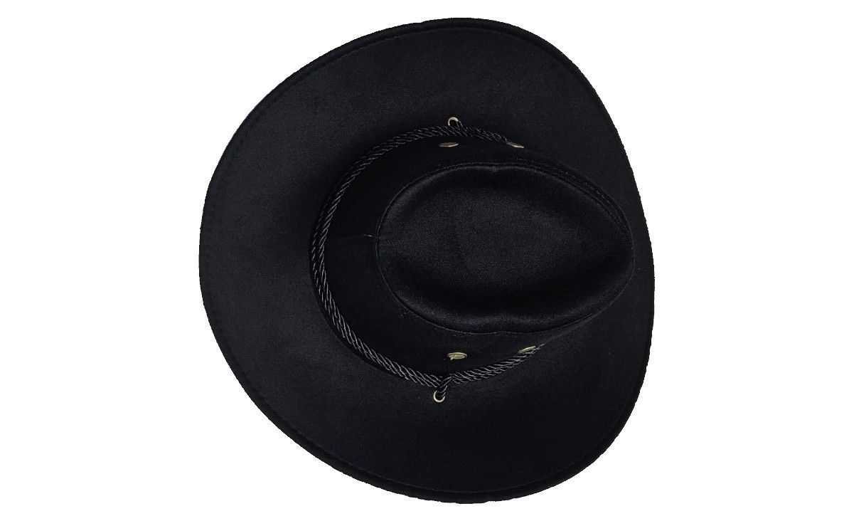 Men's genuine and classic black cowboy hut easy and comfortable to wear and are very fashionable and durable