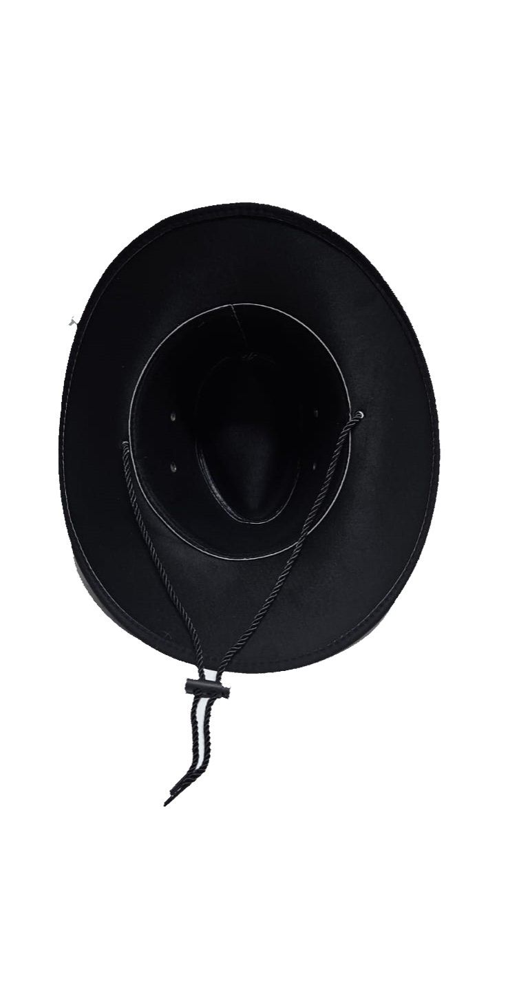 Men's genuine and classic black cowboy hut easy and comfortable to wear and are very fashionable and durable
